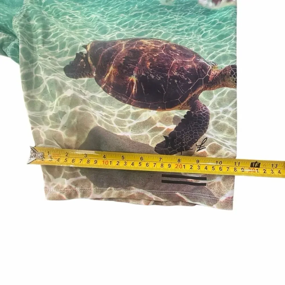Hurley Phantom Clark Little Sea Turtle Board Shorts Mens SZ 32 Swim Trunks Beach